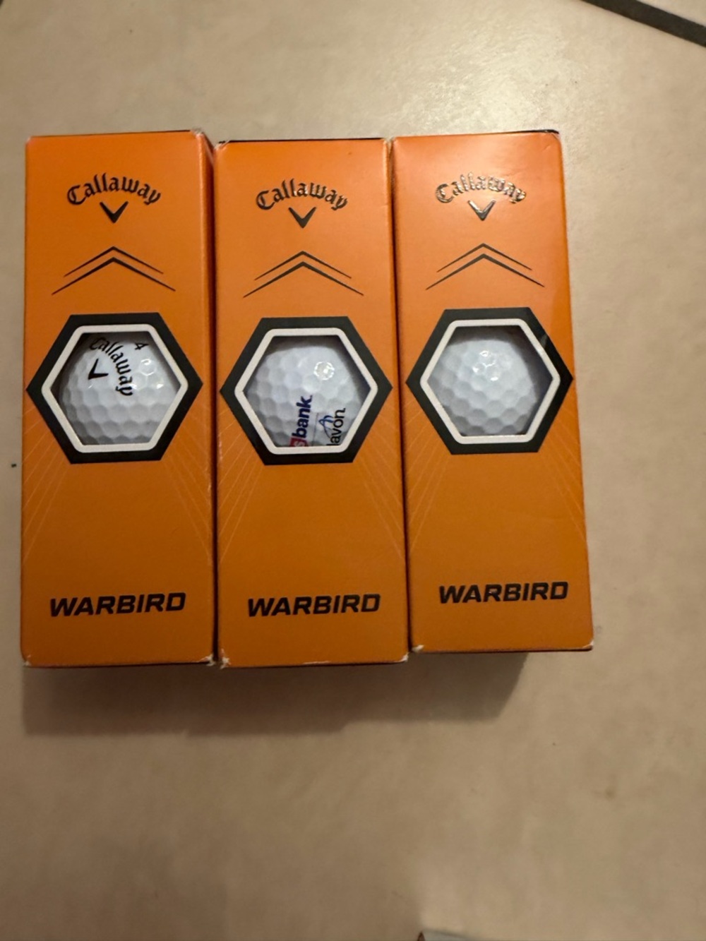 Callaway Orange and White Warbird Distance Golf Ball Packs